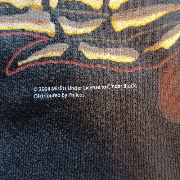 Y2K 2004 Cinder Block The Misfits "Fiend" Black T-Shirt Adult XL New with Tags - Picture 5 of 16
